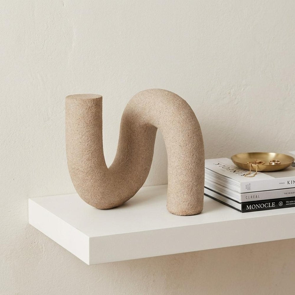 7" Beige Resin Decorative Wall Sculpture