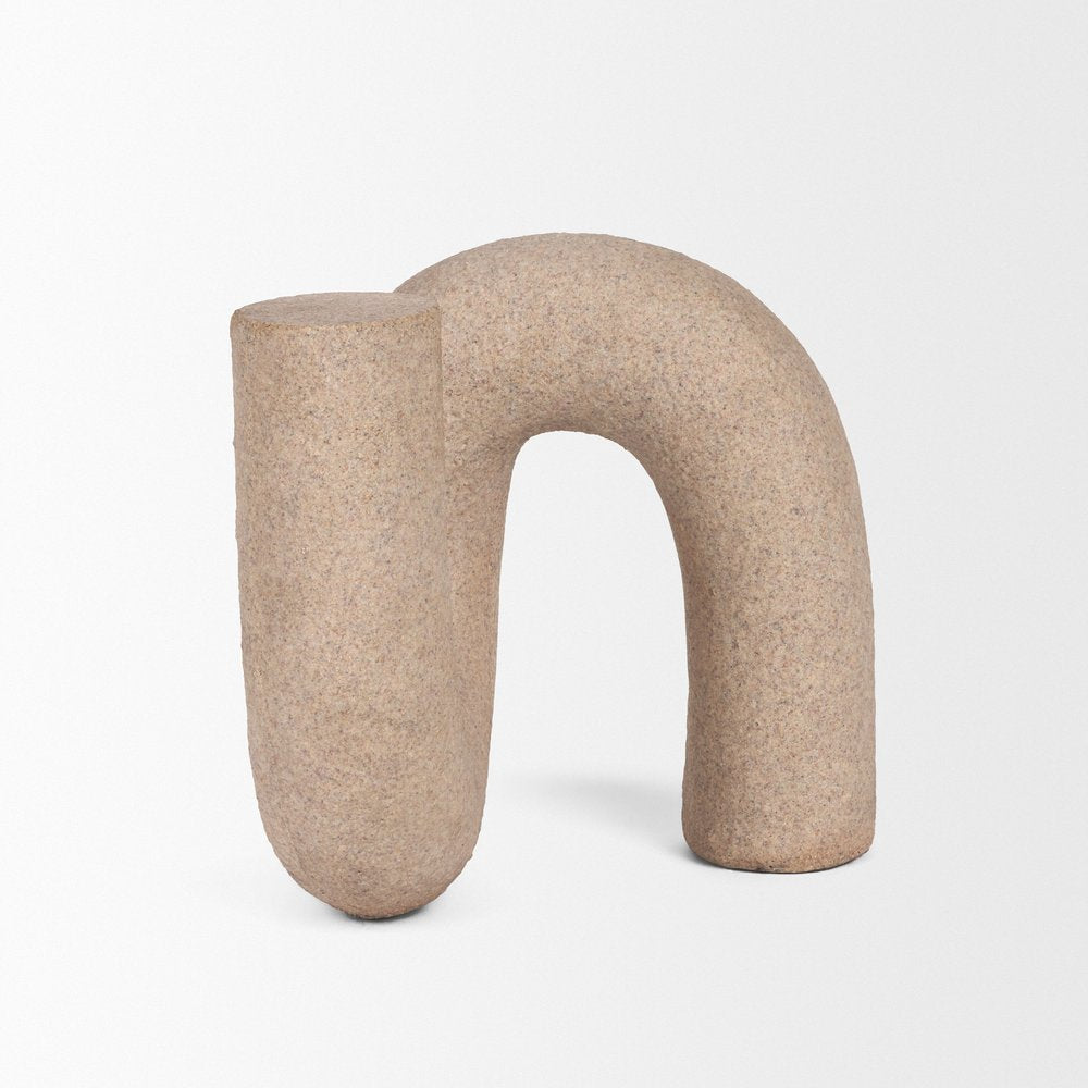 7" Beige Resin Decorative Wall Sculpture