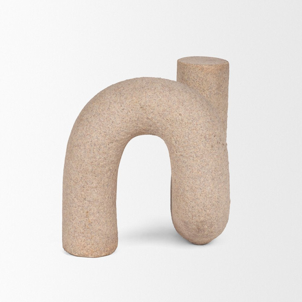 7" Beige Resin Decorative Wall Sculpture