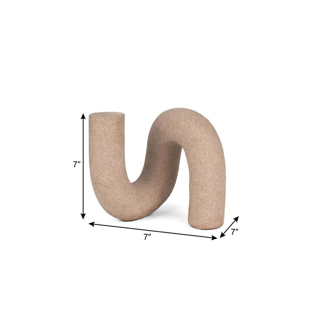 7" Beige Resin Decorative Wall Sculpture