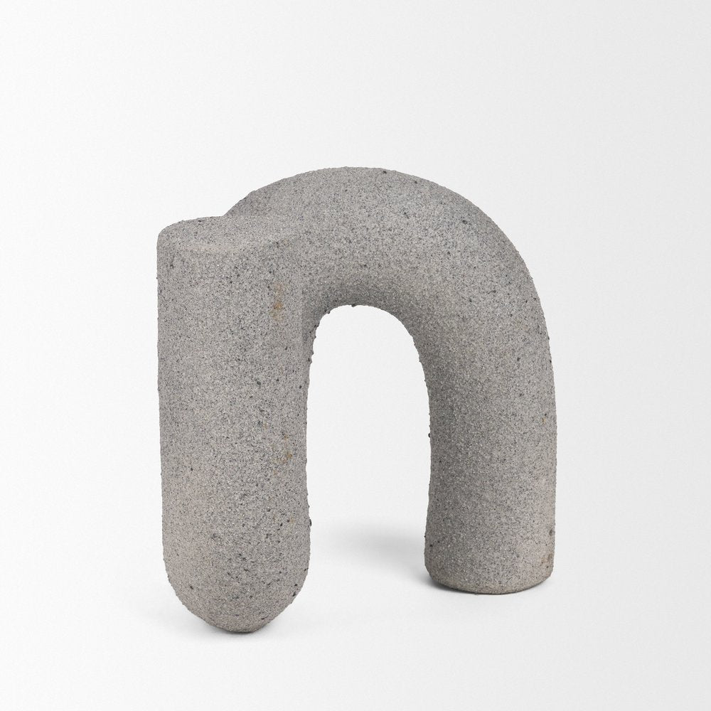 7" Gray Resin Decorative Wall Sculpture