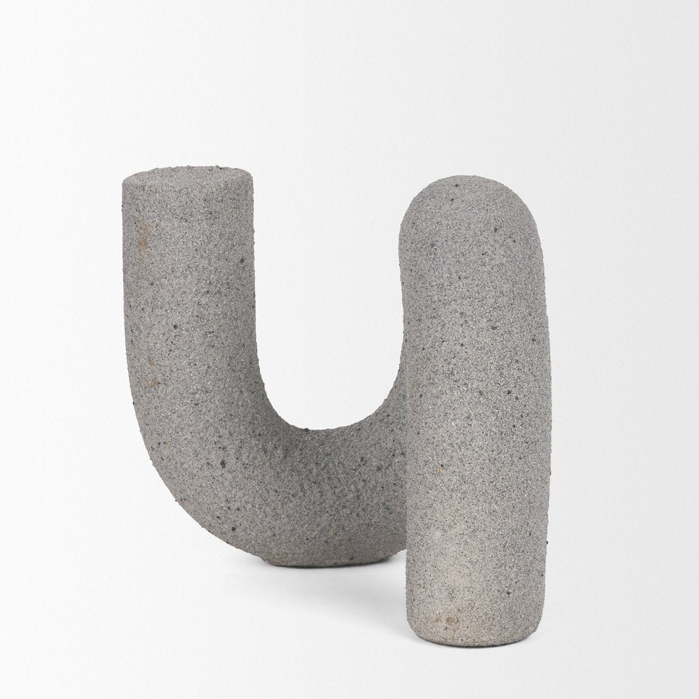 7" Gray Resin Decorative Wall Sculpture