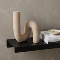 10" Beige Resin Decorative Wall Sculpture. Sculpture in beige resin.
