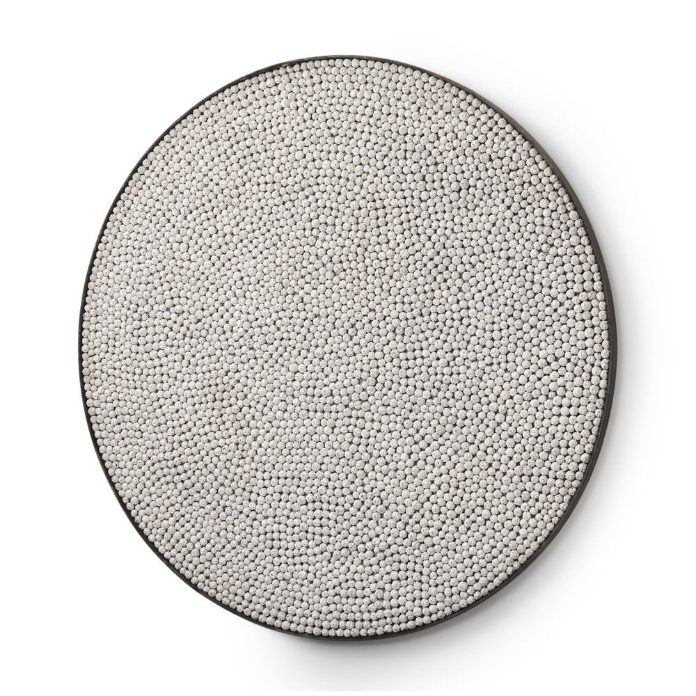 48" Gray Metal Sphere Decorative Wall Sculpture