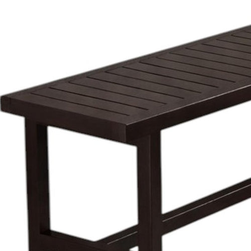 18" X 48" Brown Teak Rectangular Shower Bench - SKU 731385