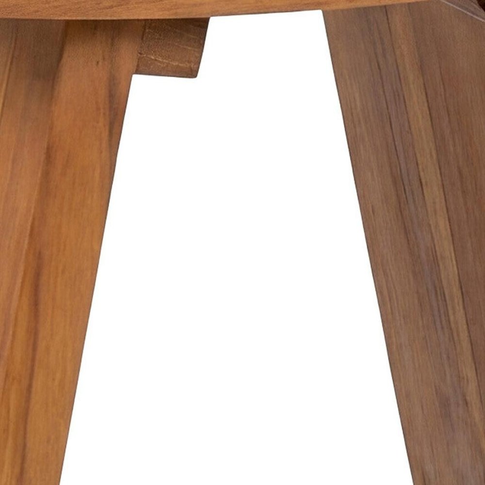 30" X 12" Brown Teak Rectangular Shower Bench