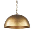Gold Metal Single Ceiling Light With Gold Shades