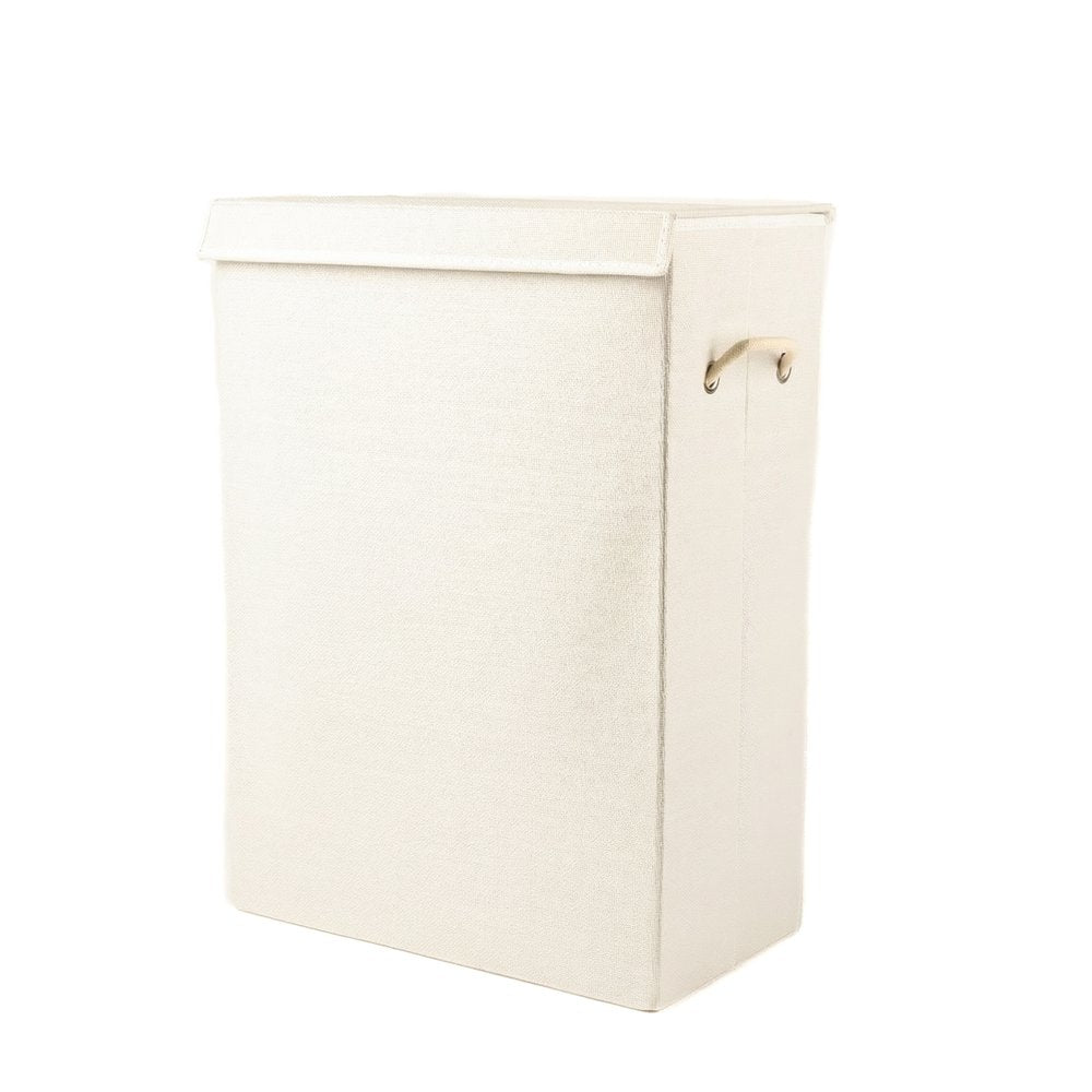 9" Off White Wicker Single Door Linen Cabinet