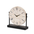 10" Black Metal Analog Square Wall Clock