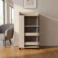 16" Gray Wood Bar Cart