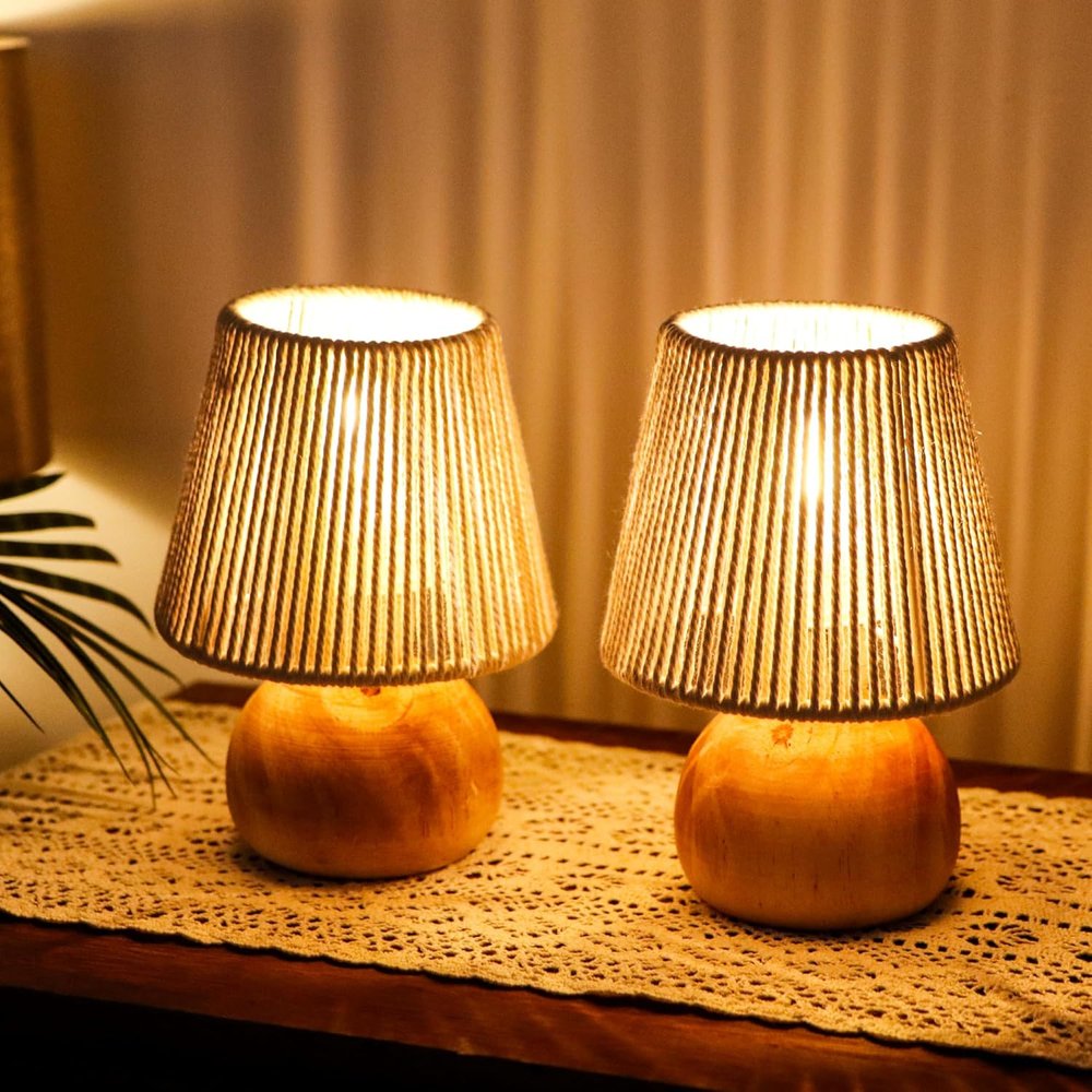 8" Brown Novelty Desk Lamp With Novelty Shade