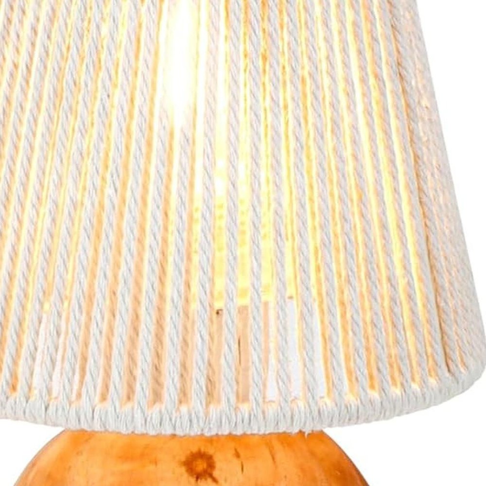 8" Brown Novelty Desk Lamp With Novelty Shade