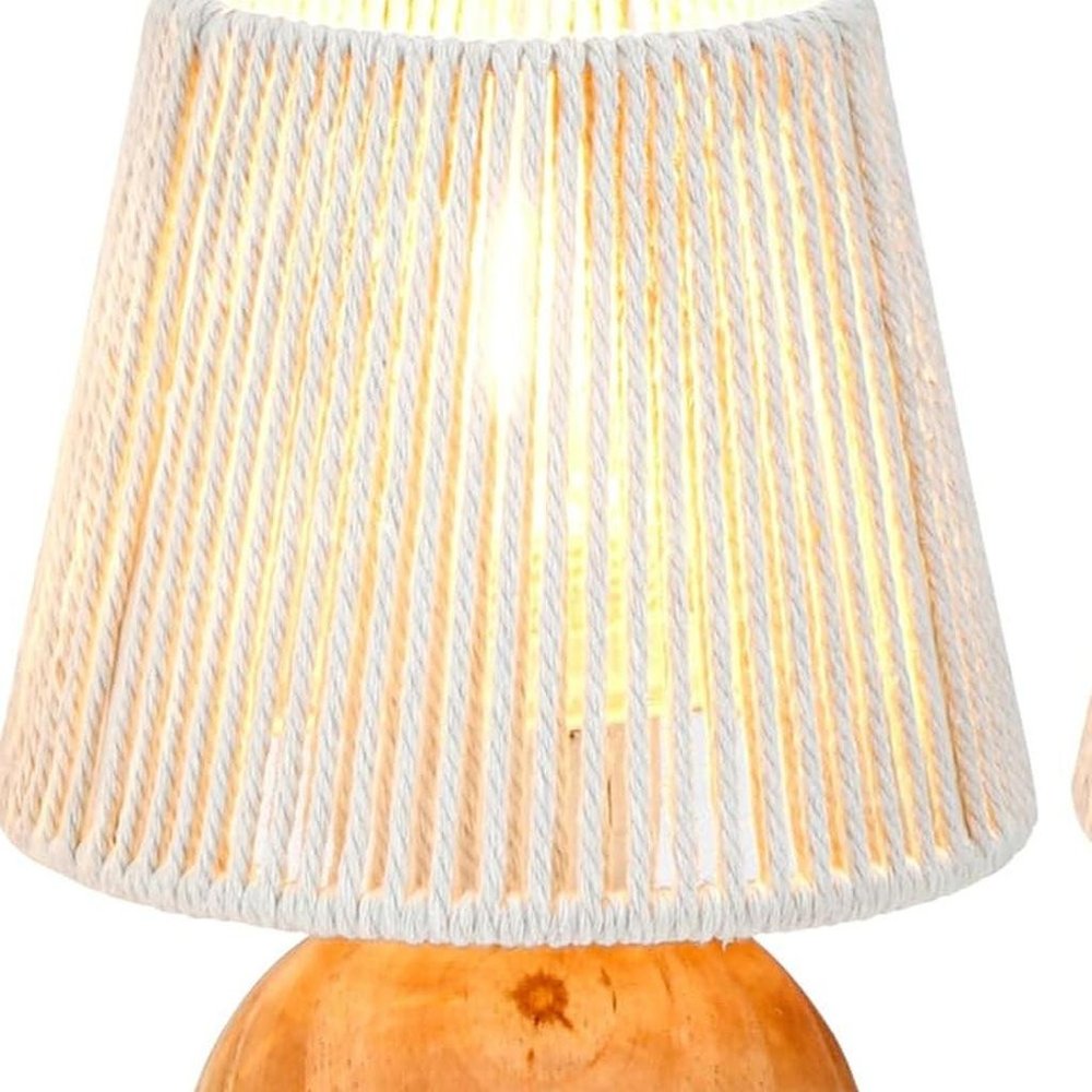 8" Brown Novelty Desk Lamp With Novelty Shade