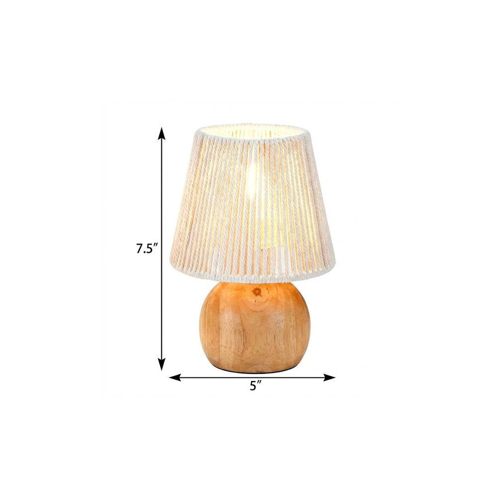 8" Brown Novelty Desk Lamp With Novelty Shade