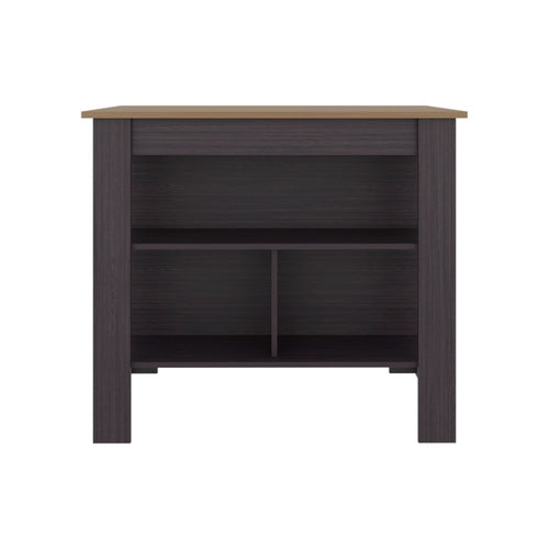 28" Brown Wood Kitchen Island