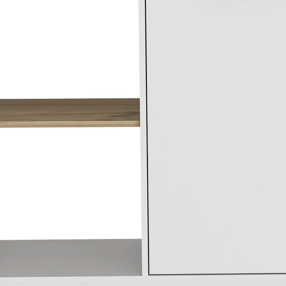 25" White Wood Kitchen Island
