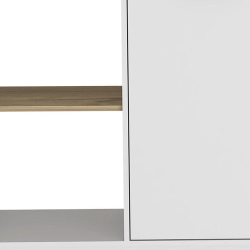25" White Wood Kitchen Island