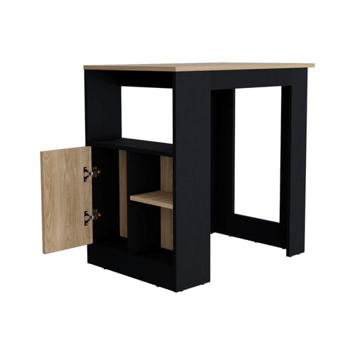 23" Black Wood Kitchen Island