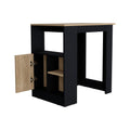 23" Black Wood Kitchen Island