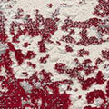 9' X 13' Red And Gray Abstract Area Rug