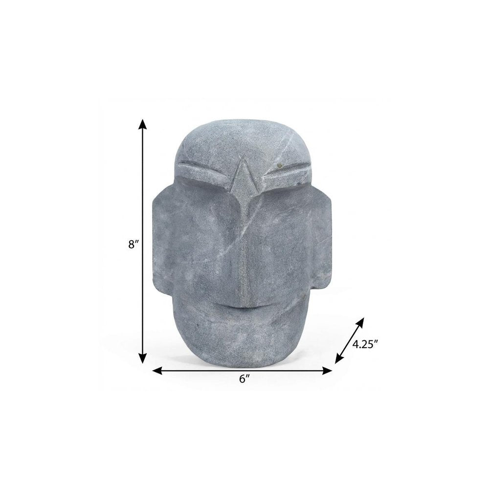 8" Stone Stone Figurine on a white background