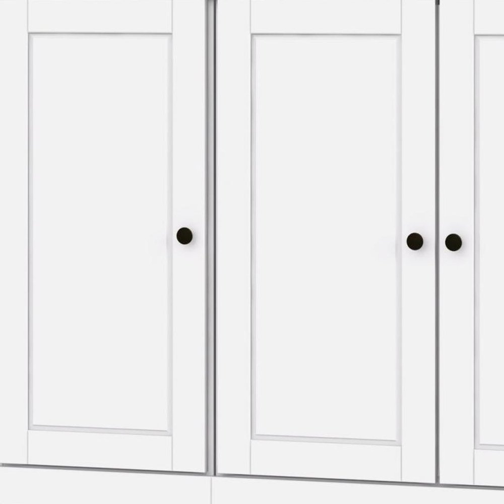 72" White Solid Wood 8 Two Drawer Pantry Or Storage Closet