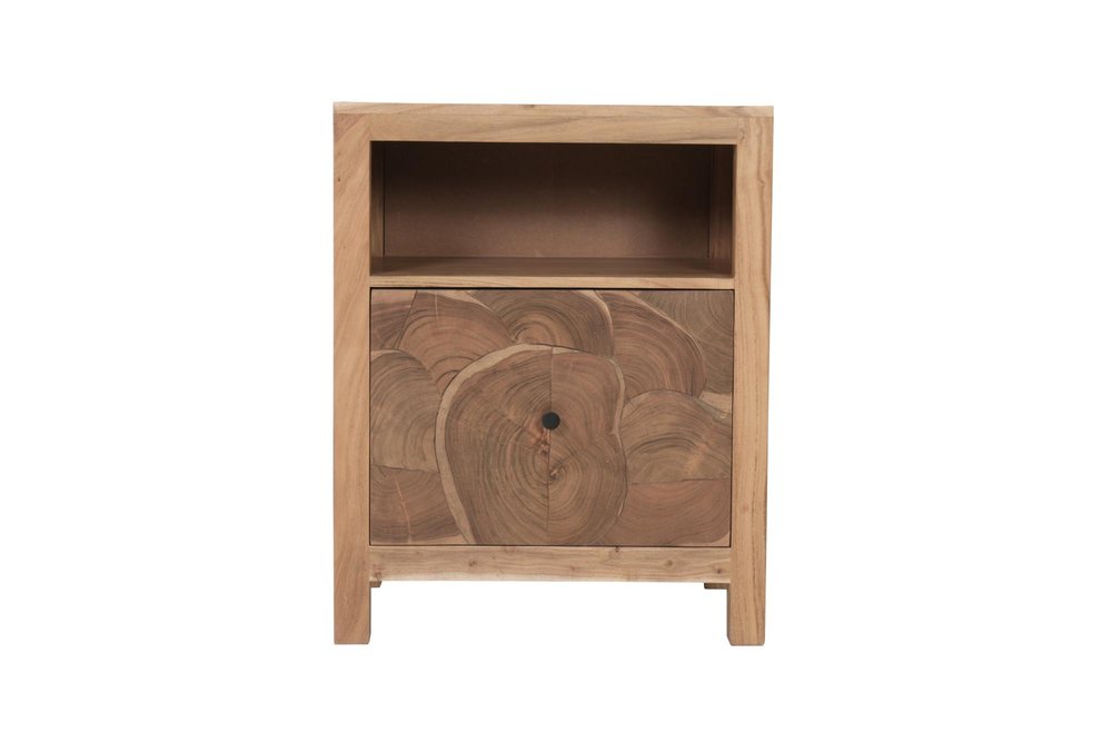 30" Brown Solid Wood Drawer Filing Cabinet