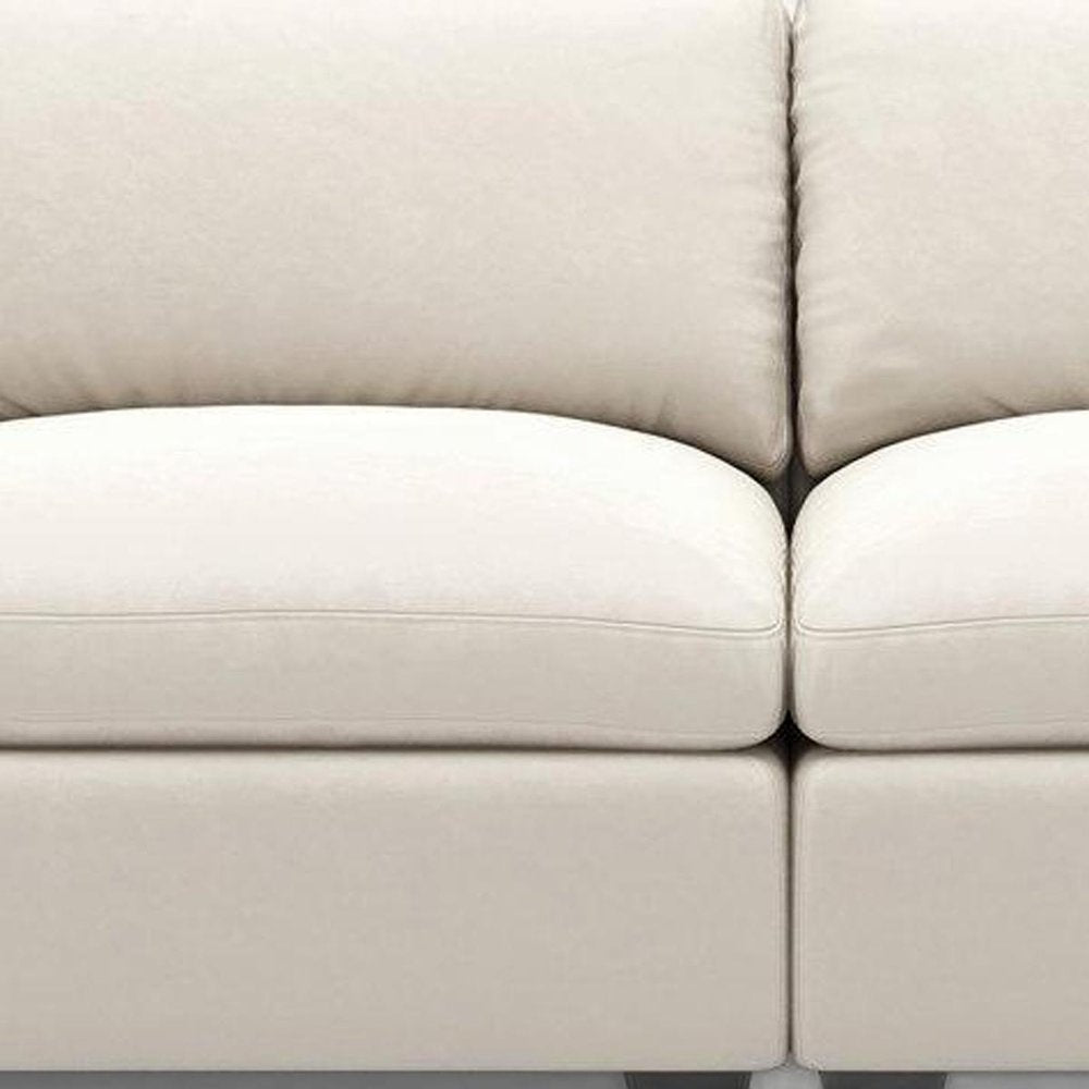75" Navy Blue and Black Velvet Modular Loveseat
