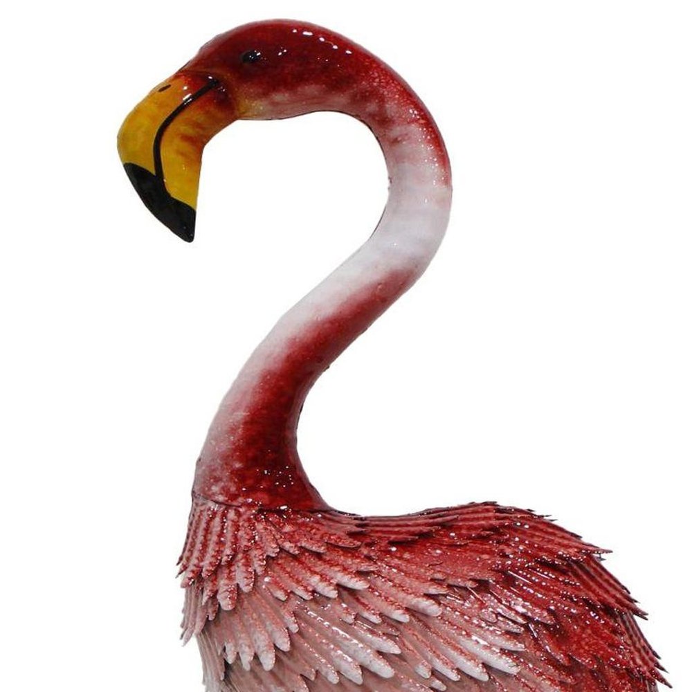 37" Pink Metal Flamingo Garden Accents Accessories