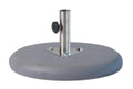 Charcoal Market Umbrella Concrete Mounted Umbrella Base - 4.00" H x 22.00" W x 22.00" D on a white background
