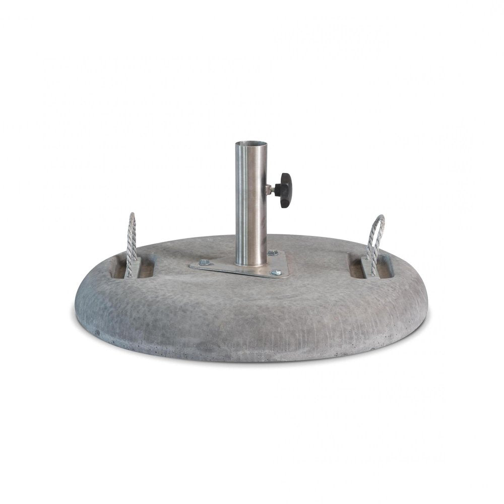 Charcoal Market Umbrella Concrete Mounted Umbrella Base - 4.00" H x 25.00" W x 25.00" D