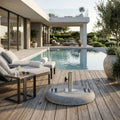 Charcoal Market Umbrella Concrete Mounted Umbrella Base