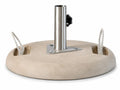 Sand Market Umbrella Concrete Mounted Umbrella Base on a white background