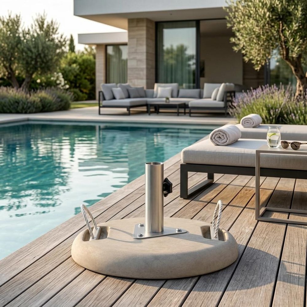 Sand Market Umbrella Concrete Mounted Umbrella Base