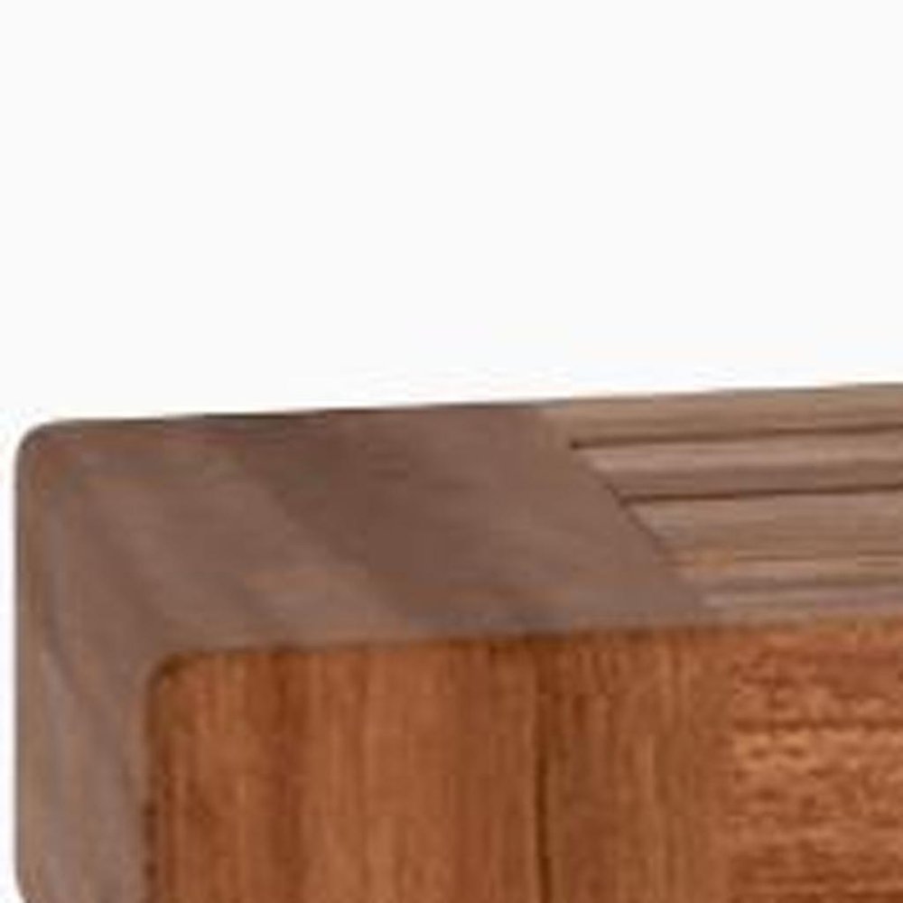 36" Brown Solid Wood Wall Mounted Floating Shelf. Wall mounted shelve in brown wood.