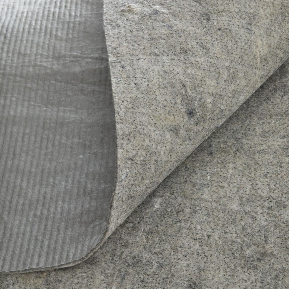 9' x 12' Gray And Black Non Slip Rug Pad