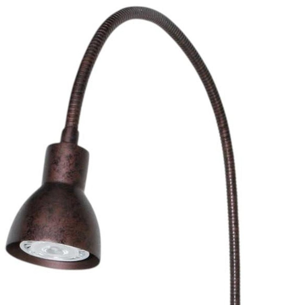 30" Antiqued Brass Metal Spotlight Wall Sconce