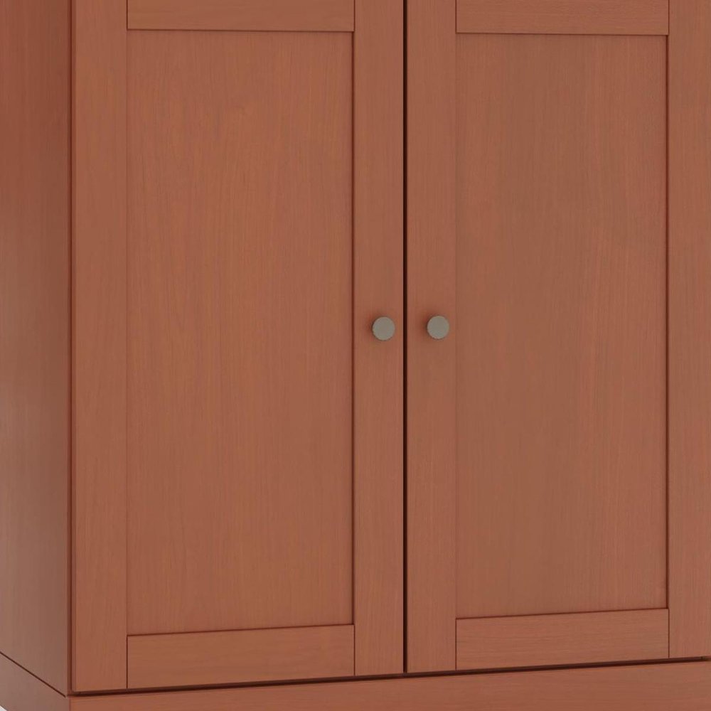 32" White Solid Wood Shaker Style Double Door Linen Cabinet.