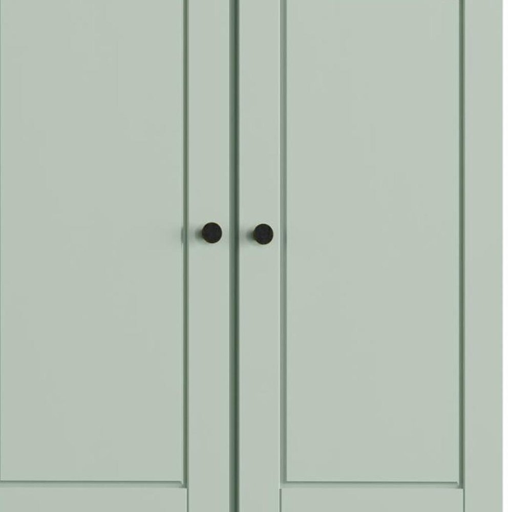 32" Sage Solid Wood Free Standing Four Door Linen Cabinet