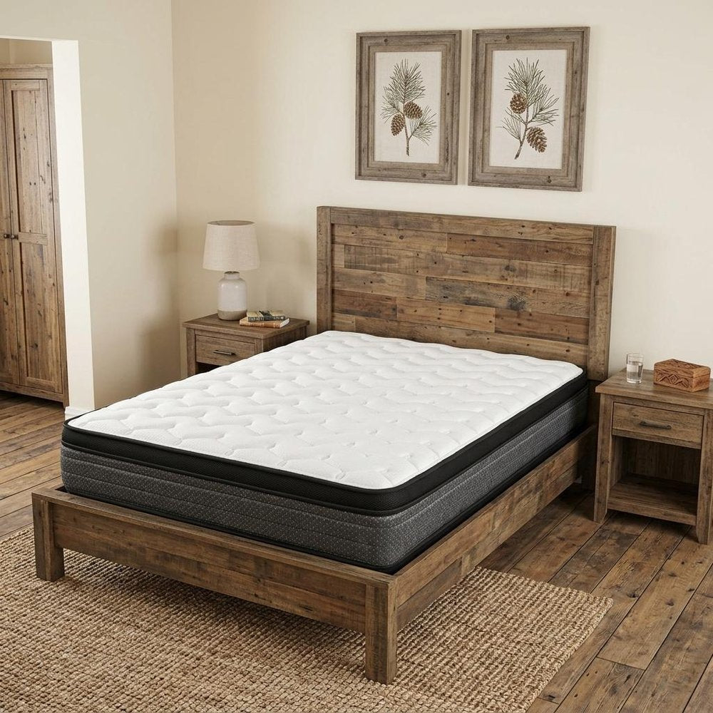 9" Twin Foam Medium Euro Top Foam Mattress