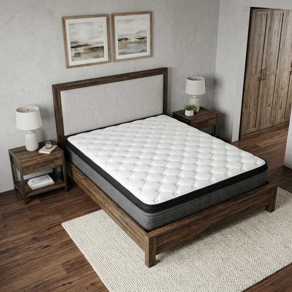 9" Twin Foam Medium Euro Top Foam Mattress