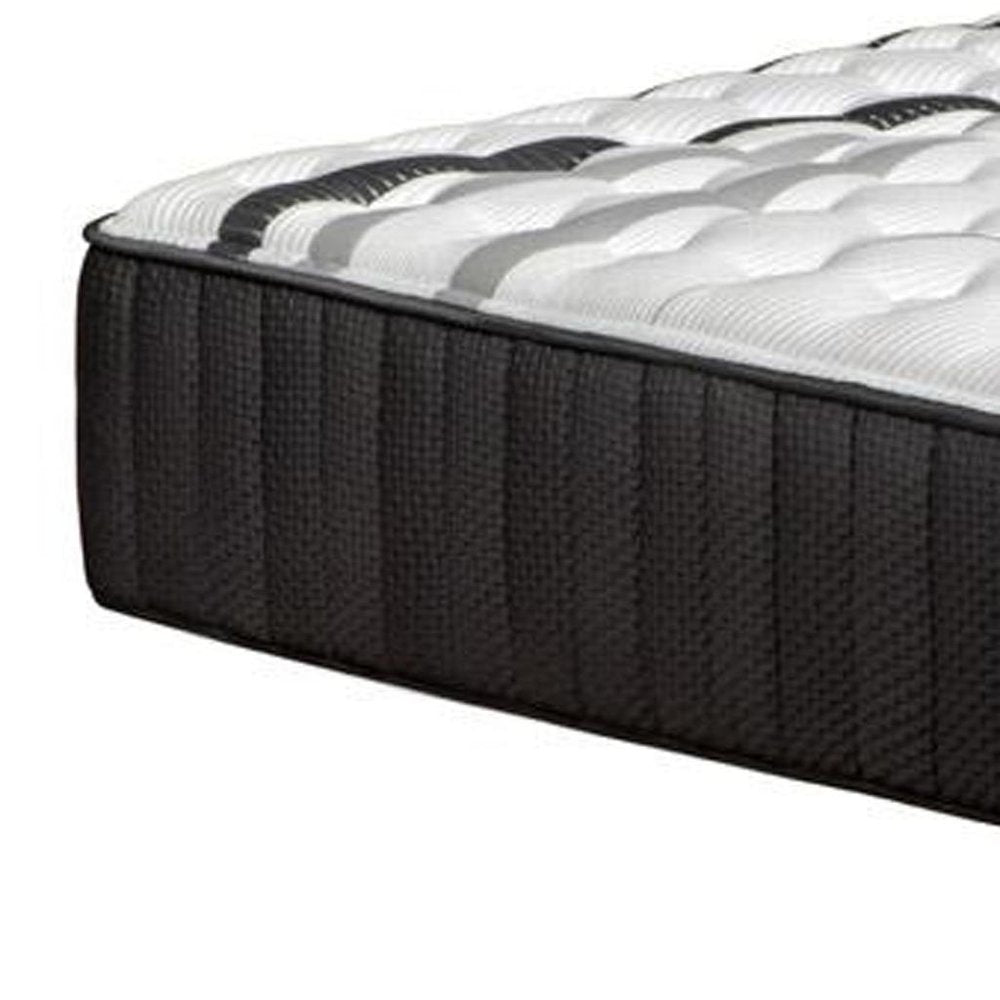 14" Graphite And Titanium Infused Twin Gel Memory Foam Firm Hybrid Mattress. Foam, spring and hybrid mattresse isolated on a plain white background, in a white finish.