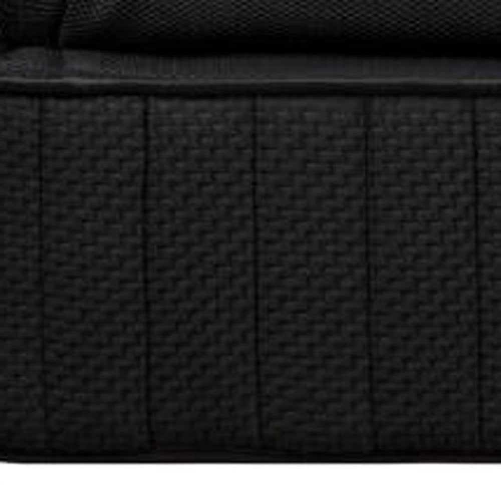 Detail view of 16" Graphite And Titanium Infused Twin Gel Memory Foam Ultra plush Hybrid Mattress, filling the frame with the surface texture.