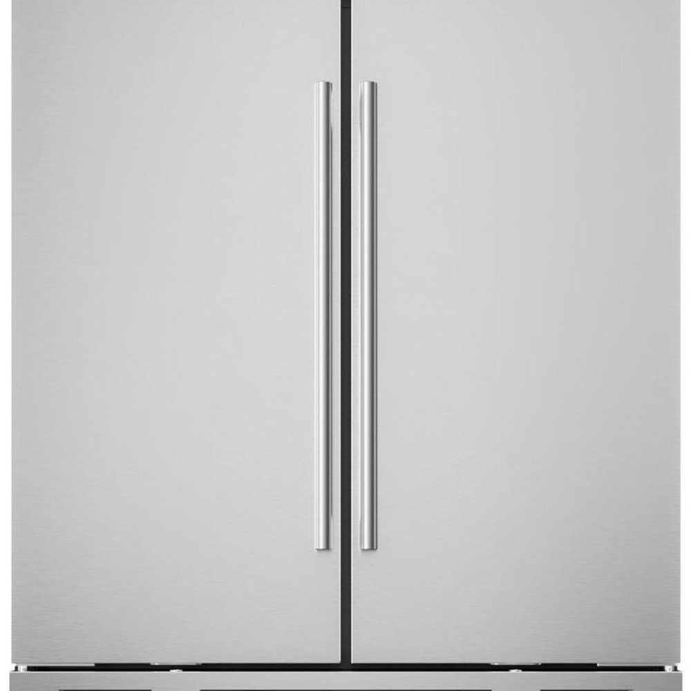 34" X 30" Silver Stainless Steel Dual Compartment Wine And Beverage Refrigerator