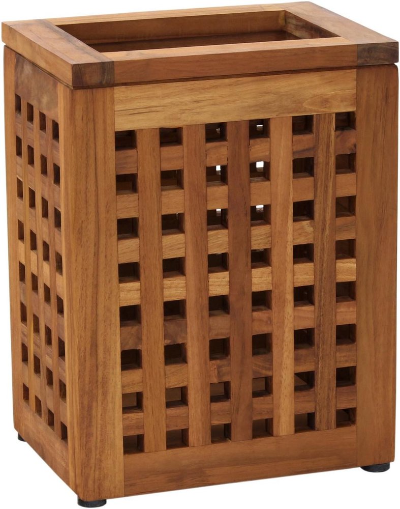 9" Brown Solid Wood Bathroom Storage Furniture Set close-up detail