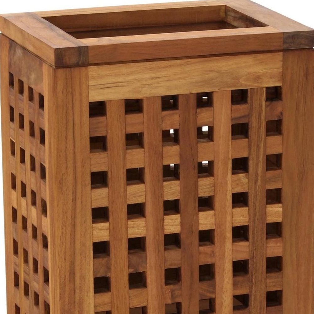9" Brown Solid Wood Bathroom Storage Furniture Set