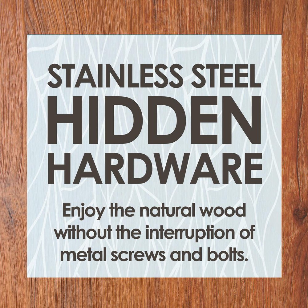 5" Brown Solid Wood Bathroom Storage Furniture Set