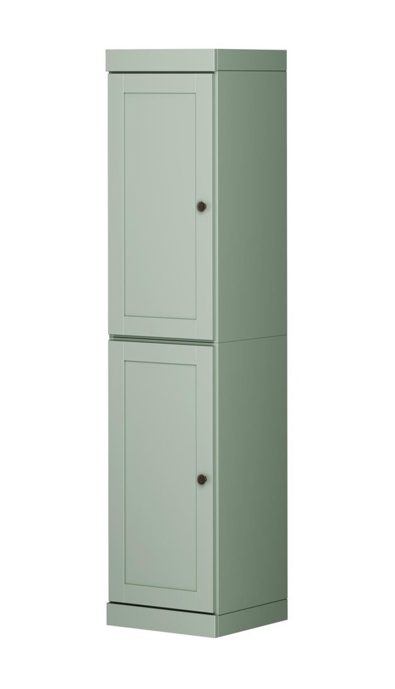 72" Sage Solid Wood Two Door Pantry Or Storage Closet