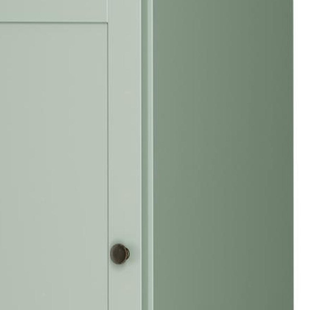 72" Sage Solid Wood Two Door Pantry Or Storage Closet