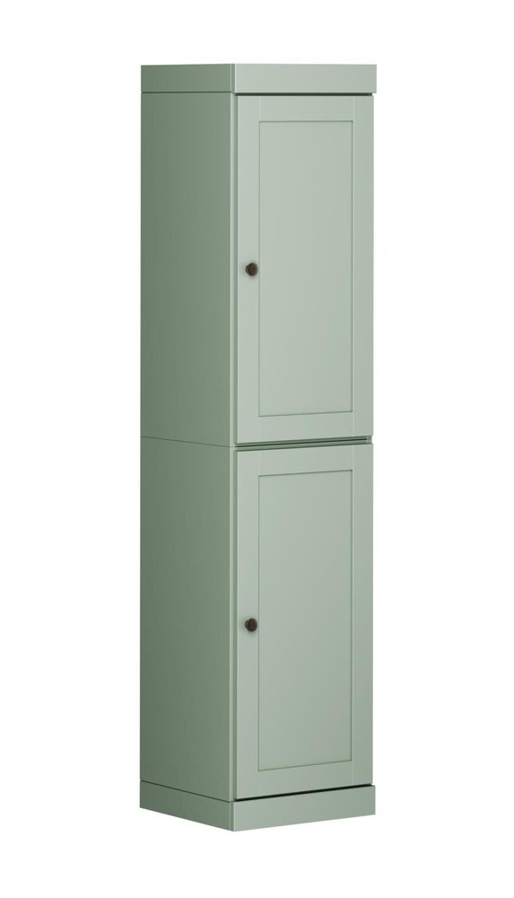 72" Sage Solid Wood Two Door Pantry Or Storage Closet